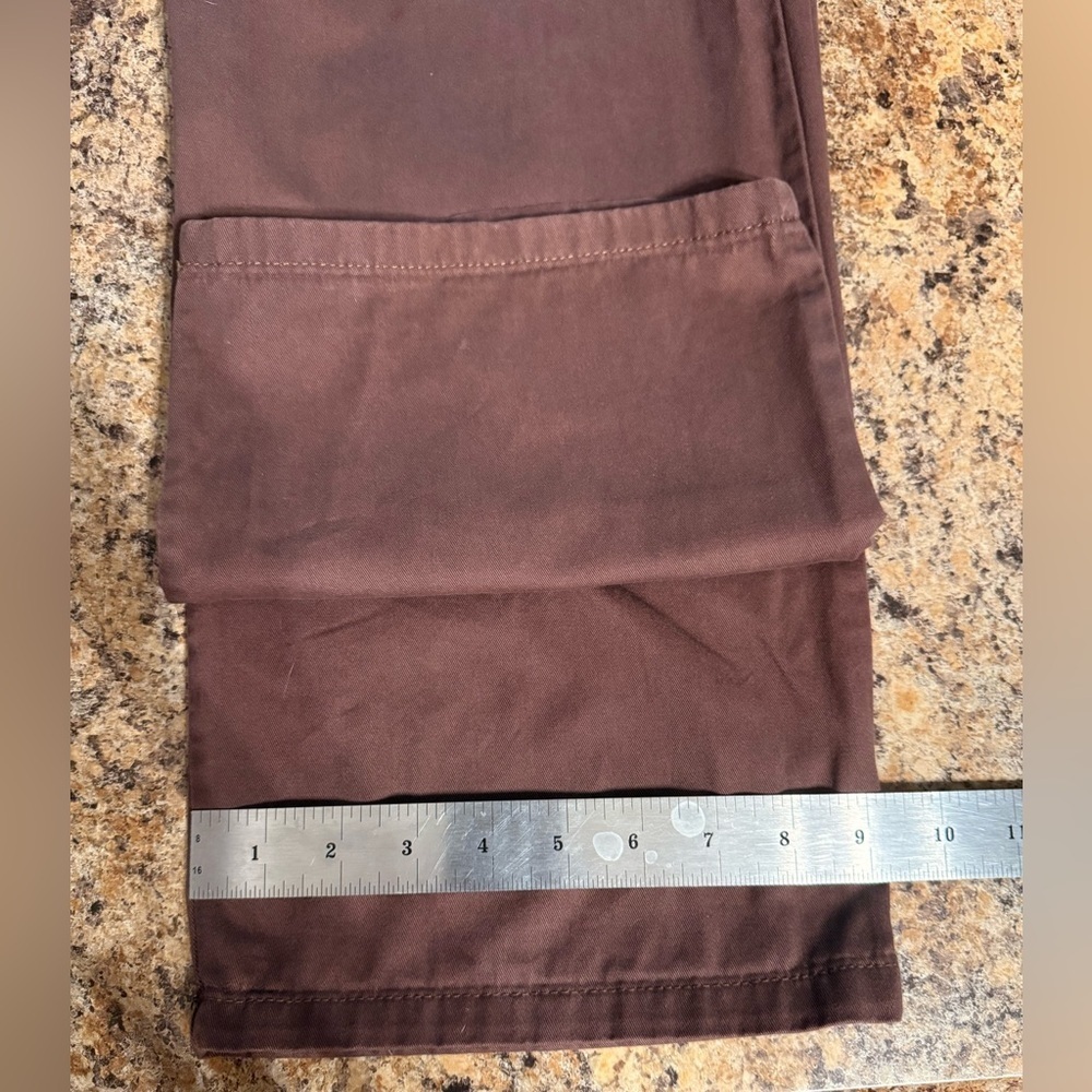 boohooman Mens Elastic Waist Cargo Belted Pants Dark Brown Medium Cotton - Picture 10 of 14